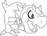Pokemon Coloring Pages Tyrunt sketch template