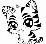 Tiger Coloring Baby Pages Drawings Animal Cute Cartoon Drawing Easy Kids Animals Printable Getcolorings Anime Color Getdrawings Cool Print Sketches sketch template