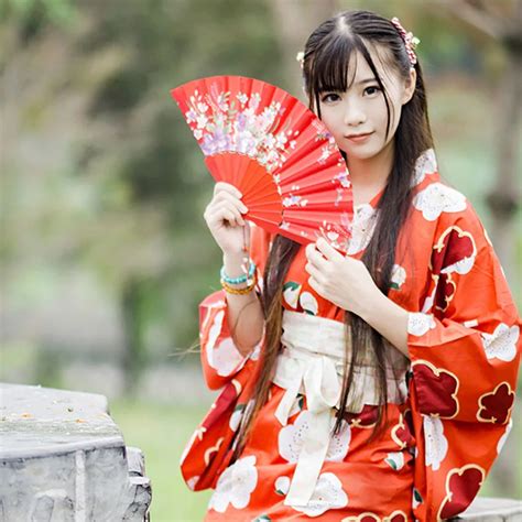 japanese dresses  women emboridery printing retro party traditiona