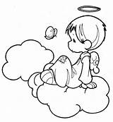 Angel Coloring Pages Angels Precious Moments Color Printable Print Drawing Demons Christmas Sheets Book Para Colorear Dibujos Angelitos Imagenes Angelito sketch template