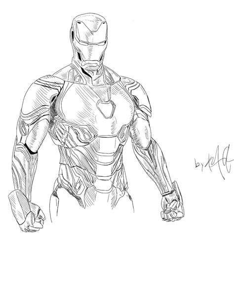 iron man sketched   iron man drawing marvel drawings avengers