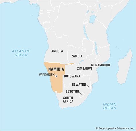namibia history map flag population capital facts britannica