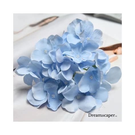 light blue hydrangea artificial flower singapore dreamscaper sg