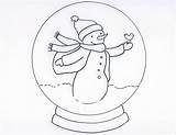 Snow Globe Coloring Drawing Christmas Pages Globes Snowman Winter Clipart Sketch Library Draw Project Clip Drawings Comments Paintingvalley Choose Board sketch template