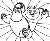 Panda Kung Fu Coloring Pages Printable Kids Cool2bkids sketch template