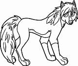Wolf Coloring Pages Girl Alpha Omega Anime Cute Pups Wecoloringpage Girls Printable Print Color Howling Drawing Arctic Kids Getdrawings Getcolorings sketch template