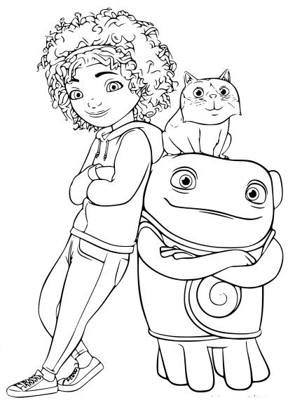 boov home  coloring pages coloring pages