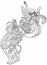 Musa Harmonix Elfkena Bw Coloring sketch template