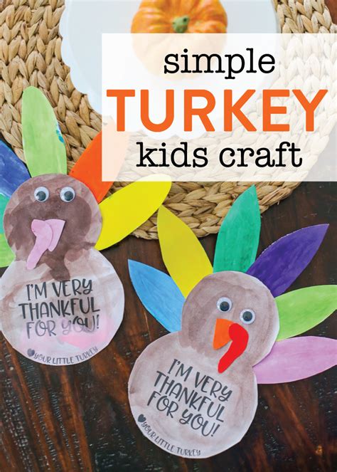 simple thanksgiving turkey kids craft   printable template
