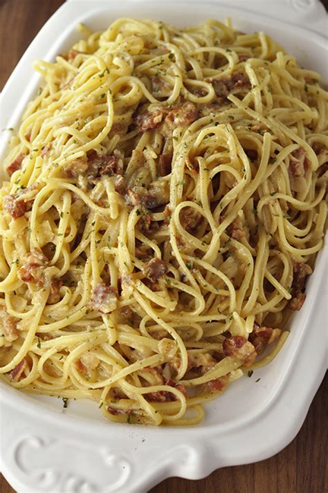 authentic italian pasta carbonara wishes and dishes