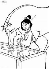 Mulan Princess Coloring Pages Beautifull Characters Disney sketch template