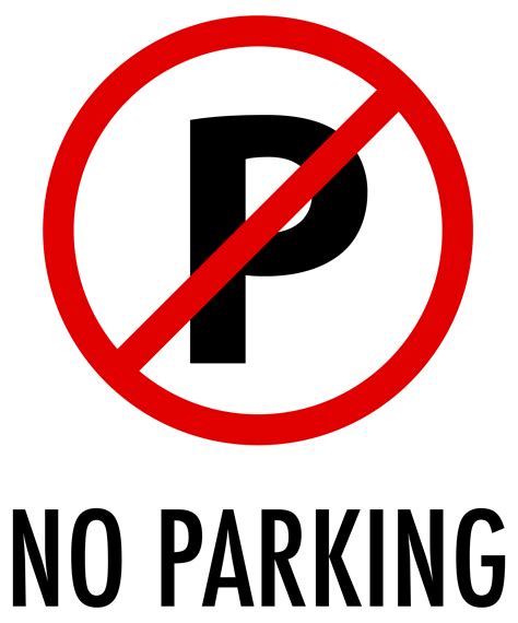 No Parking Sign On White Background 1520400 Vector Art At Vecteezy
