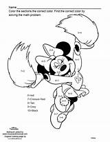 Worksheets Math Coloring Pages Mouse Minnie Kindergarten Printable Disney Drawing Problems Problem Getdrawings Simple Getcolorings Colorings sketch template