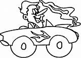 Driving Car Rod Coloring Pages Hot sketch template