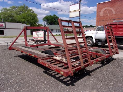 shop built swather trailer  auctions auctiontimecom