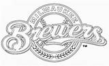 Brewers Milwaukee Escudo Colorear sketch template