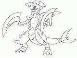Coloring Garchomp Pages Pokemon Mega Evolved Colouring Pokémon Popular Rayquaza Library Coloringhome sketch template