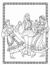 Coloring Pages Book Costumes Dancers Issuu Dancing Native American sketch template