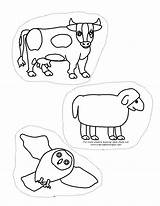 Busy Carle Puppets sketch template