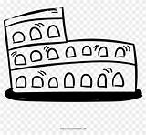Colosseum Coloring Pngfind sketch template