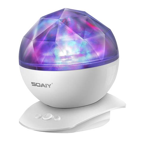 soaiy baby projector aurora ocean wave color chaing soothing white