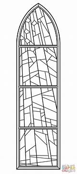 Coloring Stained Fenster Kirche Ausmalbild Anglican Glasmalerei Kostenlos Supercoloring Ausdrucken sketch template