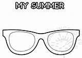 Sunglasses Template Summer Coloring Pdf Coloringpage Eu sketch template
