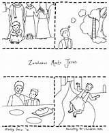 Zacchaeus Coloring Printable Kids Pages Jesus Bible Story Cut Craft Zaccheus Preschool Sheets Children Sunday School Activities Template Meets Sheet sketch template