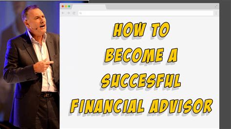how to become a successful financial advisor sales technology speaker