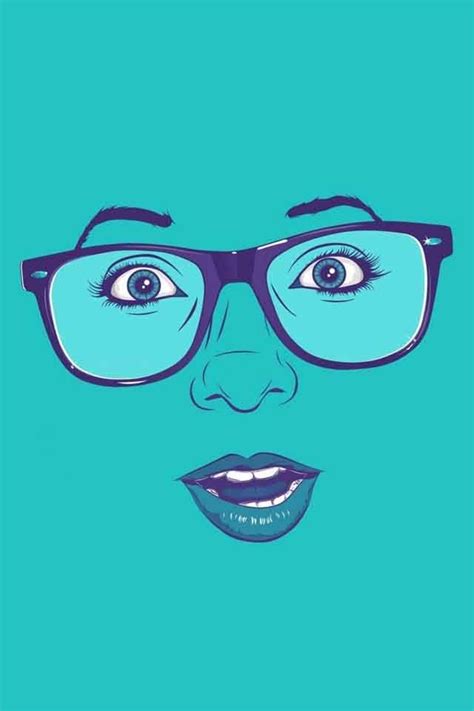blue chic wit nerd glasses girls with glasses wallpaper iphone neon