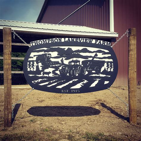display  custom farm sign country life signs