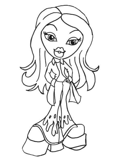 bratz mermaid pages coloring pages