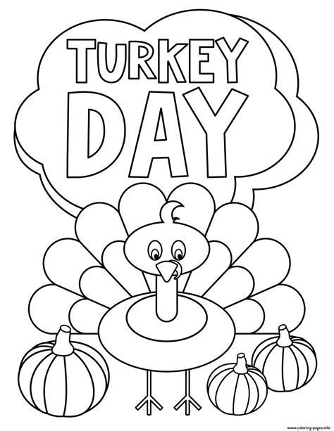 printable turkey color sheets  printable
