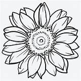Sunflower Inkbox Florecer Adult Permanent Semi Mandala Ilona Etraki sketch template