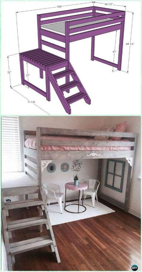 diy loft bed  kids   plans kid beds kids bunk beds kids room