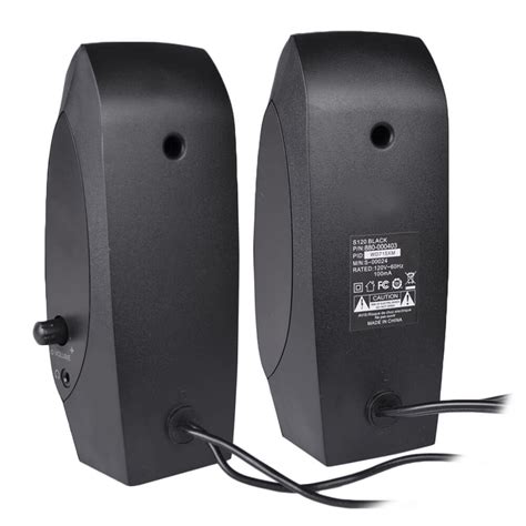 gi logitech    piece stereo speaker system  auxiliary headphone jack black