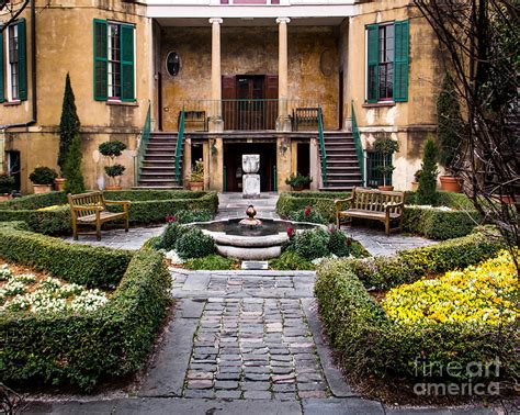 villa courtyard photograph  perry webster