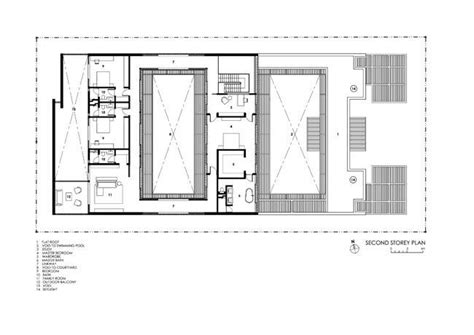 pin  calvin  courtyard bungalow architecture open house plans modern house plans