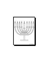 Coloring Menorah Jewish Pages 19k sketch template
