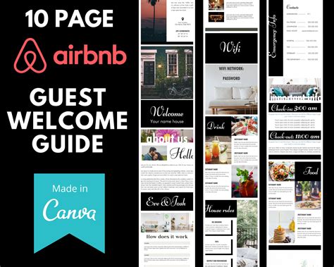 airbnb guest guidebook template pofestartup