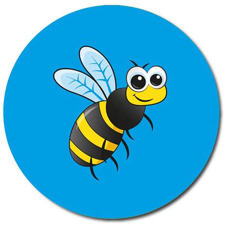 personalised bee stickers   mm pupil rewards