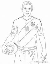 Coloring Football Colorear Para Bayern Podolski German Lukas Player Print Color Futbolistas Pages Soccer sketch template