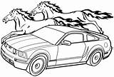 Mustang Coloring Pages Ford Drawing Horse Gt Car Cobra Shelby Printable Outline Cars Logo Mustangs Colouring Vector Color Graphics Bronco sketch template