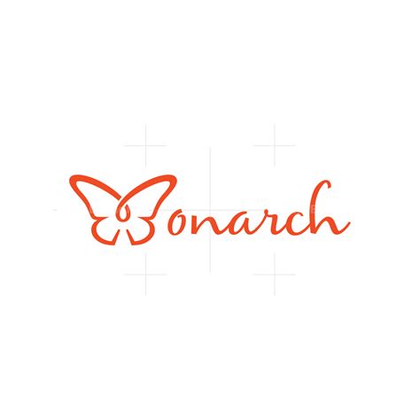 beautiful monarch butterfly logo