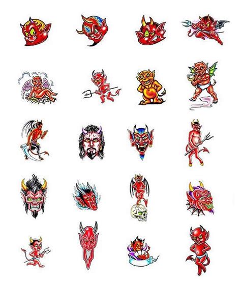 Pin En Tattoo Flash Of Devils And Angels