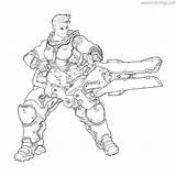 Overwatch Bastion Xcolorings sketch template