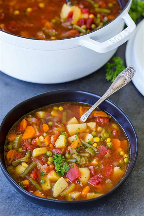 easy vegetable soup recipe natashaskitchencom