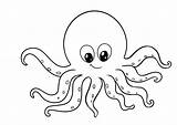 Octopus Drawing Kids Clipart Cartoon Outline Easy Drawings Draw Paintingvalley Preschooler Vector Transparent Simple Explore Webstockreview sketch template