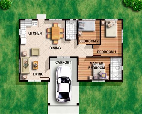 bedroom bungalow house plans philippines bungalow storey minimalis denah pinoy lantai depan