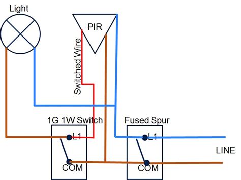 uk wiring diagram   light  pir wiring diagram